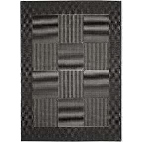 Design tæppe, style no. 110 - grå/sort