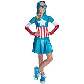 Captain America kjole 140 cm