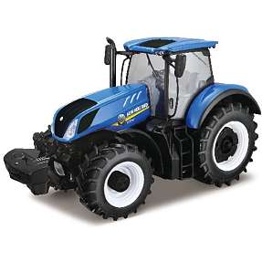 Burago tractor 1:32 new holland t7.315 blue