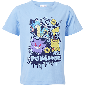 Pokémon T-shirt str. 122/128 - blå