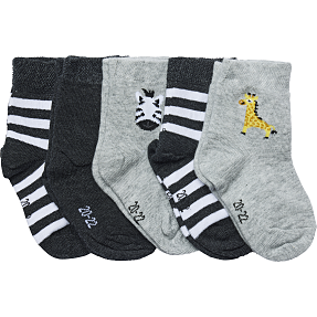 VRS baby 5-pak strømper str. 17/19 - multifarvet