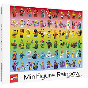 LEGO Minifigurer regnbue puslespil - 1000 brikker