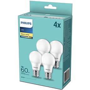 Philips LED elpære 4-pak