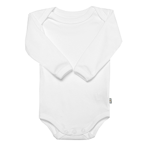 808 baby body langærmet str. 62 - hvid