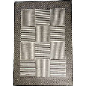 Design tæppe, style no. 111 - hvid/sølv