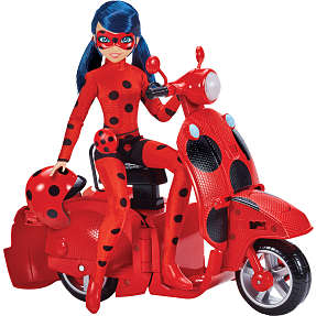 Miraculous Scooter inklusiv ladybug dukke