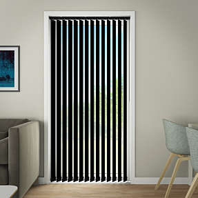 DEBEL Line lamelgardin 190 x 250 cm - hvid cm - sort