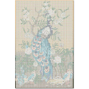 Diamond art 20x30cm - påfugl