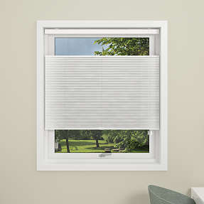 DEBEL Touch Split Plisségardin 140 x 160 cm - hvid