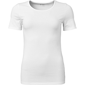 VRS dame basis T-shirt str. S - hvid