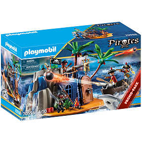 Playmobil Piratø med skatteskjul 70556