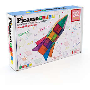 Picasso Tiles magnetisk byggesæt raket 32 dele