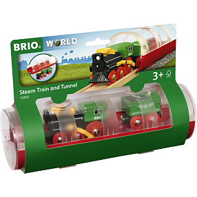 BRIO 33892 Damplokomotiv og tunnel