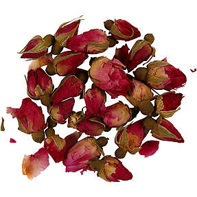 Tørrede blomster rosenknopper - mørk pink