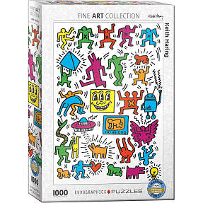 Puslespil Collage by Keith Haring - 1000 brikker