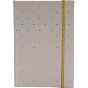Danpen notesbog A5 - hjerte/rose