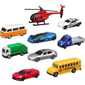 Car Mania biler 9-pak