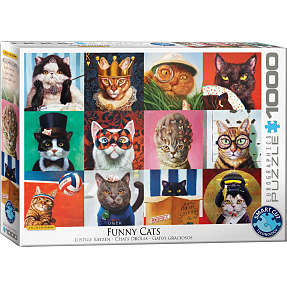 Puslespil Funny Cats - 1000 brikker