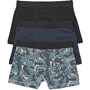 VRS teen 3-pak boxershorts str. 158/164 - printet/sort/mørkeblå