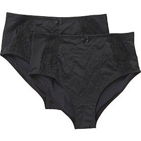 VRS dame 2-pak maxi trusser str. 4XL - sort