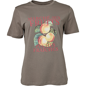 VRS dame T-shirt str. XL - grå