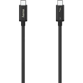 HAMA USB-C Thunderbolt-3 kabel 40 Gbit/s 5K 0,5 meter