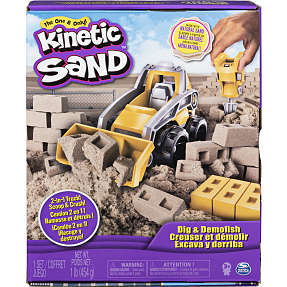 Kinetic sand - sæt med gravko og værktøj