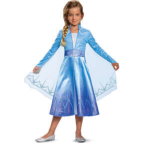 Disney Elsa Classic udklædningskjole 7-8 år