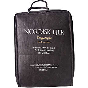 Nordisk Fjer kogeægte rullemadras - 140x200 cm