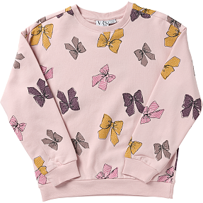 VRS børne sweatbluse str. 134/140 - rosa