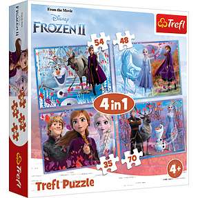 Trelf Frozen 2 4-i-1 puslespil
