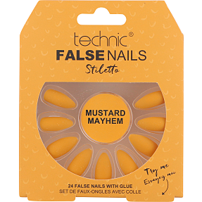 Kunstige negle Mustard