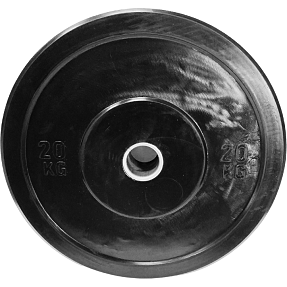 ASG gummi Bumper Plate vægtskive 20 kg