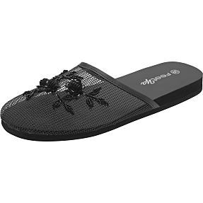 Dame slippers str. 37 - sort