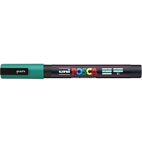 Posca PC3M vandbaseret tusch - smaragd