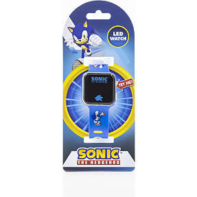 Sonic børne LED armbåndsur str. onesize - blå