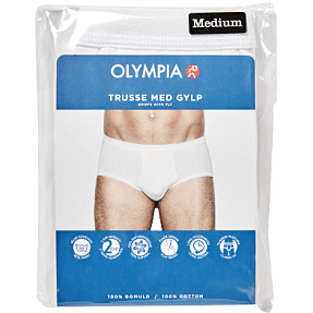 Olympia herre trusse str. M - hvid