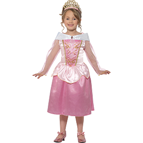 Pink prinsesse kostume - str. 116 cm