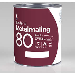 Tendens metalmaling 80 blank 0.75 liter