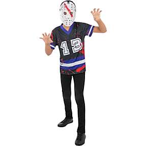 Halloween zombie fodboldspiller kostume str. 128