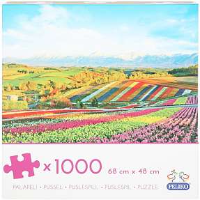 Puslespil Blomstermarker - 1000 brikker