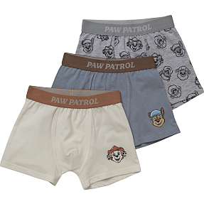Paw Patrol 3-pak boxershorts str. 98/104 - beige/grå