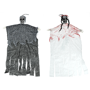 Halloween genfærd 55 cm - flere varianter - assorteret