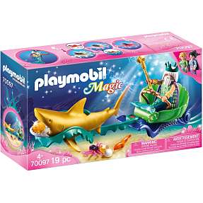 Playmobil Havets konge med haj-karet 70097