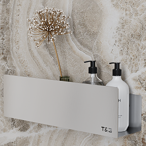 T&B hylde medium - støvet aluminium