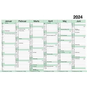 Kalender pap A4 2024