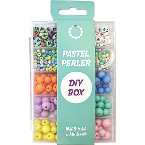 Perlesæt til smykker - pastel