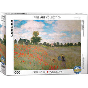Puslespil The Poppy Field by Monet - 1000 brikker