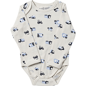 VRS baby langærmet body str. 56 - sand