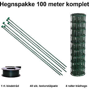 HORTUS havehegnspakke - 100 meter